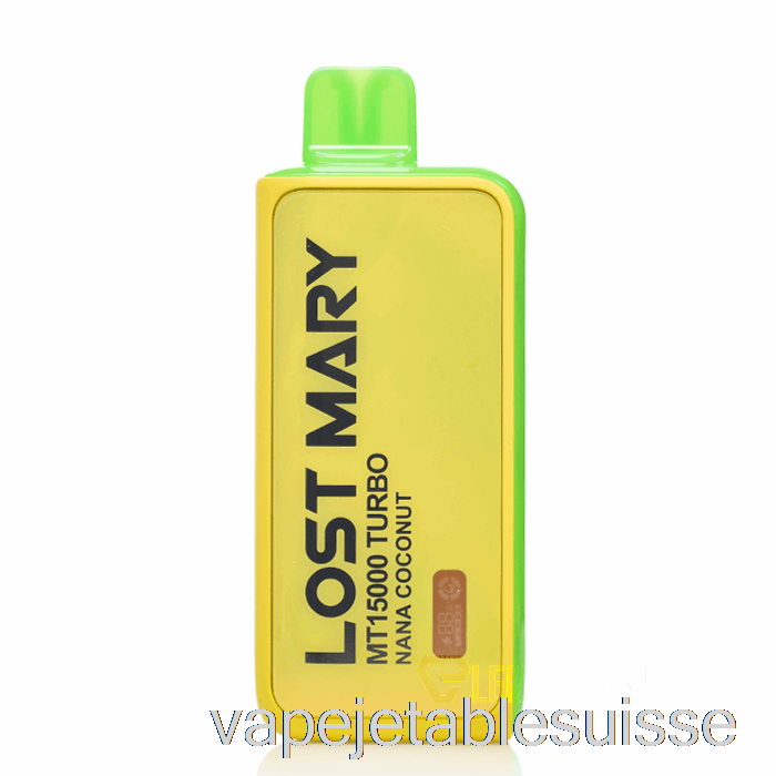 Vape Suisse Perdu Mary Mt15000 Jetable Nana Noix De Coco